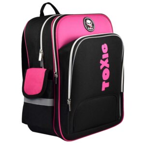 Рюкзак школьный 2 отд 29х38х14см Панда Токсик полиэстер 59280