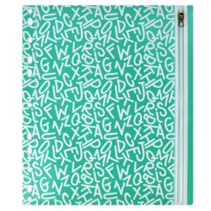 Папка на молнии А5 25.5х21см Буквы 46706/12