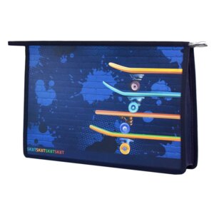 Папка для тетр на молнии А4 33х23х7см Скейтборды полипропилен пласт 59602