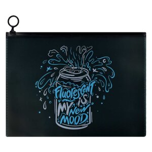 Папка для тетр на молнии 28х21см Лимонад полипроп гибкая молния пласт 59614