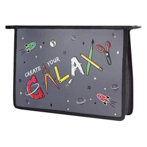 Папка для тетр на молнии А4 33х23х7см Гэлэкси полипроп пласт 59616