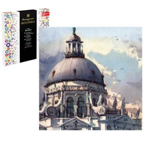 Алмазная мозаика Собор в облаках с подр 30*30