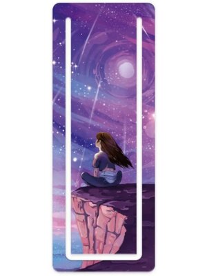 Закладка картонная для книг 57x150мм На Краю Мира с вырубкой 61181