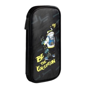 Пенал школьный 1 секция ПИНГВИН-СНОУБОРДИСТ 62040/24 