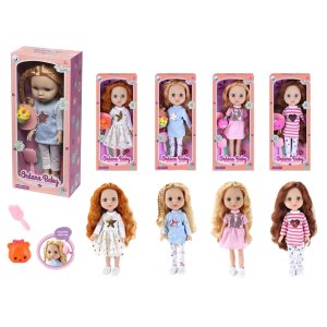 Кукла классическая Ardana Baby 32,5см с аксессуарами расческой и игрушкой со звуком 1000082