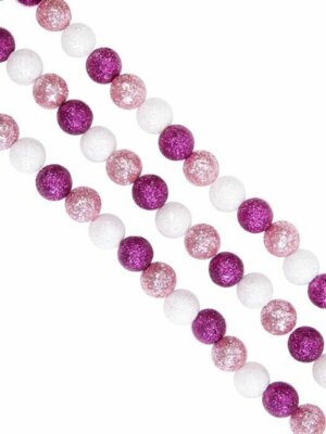 Новогодняя гирлянда Маленькие нежные шарики из пенополистирола 170x1,5см 86388