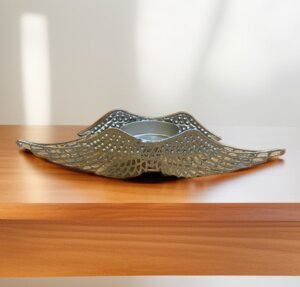 Подсвечник Крылья 19х4,5х4см металл 35314