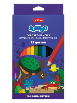 Карандаши 12цв JUMBO утолщен трехгранн CS_065505