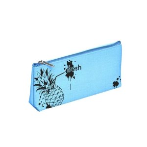 Пенал Hatber 180х85х40мм на молнии мягкий -Pineapple-
