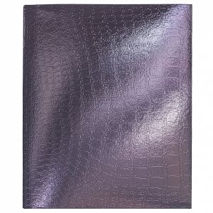 Тетрадь  96л Клетка Бумвинил METALLIC CROCO Коричневый 96Т5бвВ1