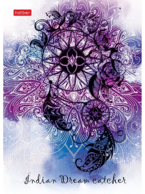 Бизнес блокнот  80л А6 Клетка Ловец Снов 3D лак 112х151мм 80ББ6лолВ1_17039