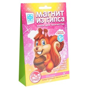 Магнит из гипса Лесные жители Белочка 707532 