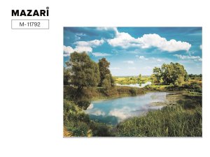Алмазная мозаика Пейзаж с водоемом 40х50 см полная выкладка M-11792