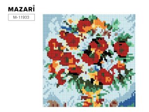 Алмазная мозаика Букет 20Х20см