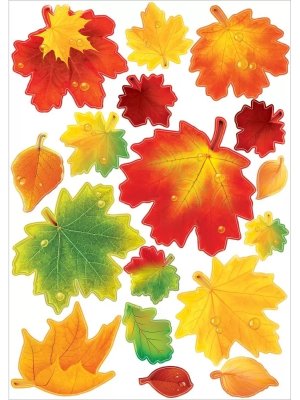 Оформительская наклейка Листья клёна