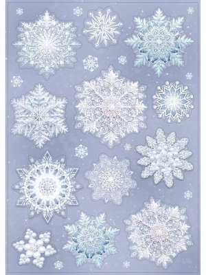 Оформительская наклейка Снежинки 079.502