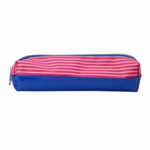 Пенал косметичка мягкая БЕЛО-РОЗОВЫЕ ПОЛОСЫ (ПН-6653) комбинир. материал