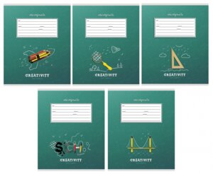 Тетрадь 12л Клетка Классика и Креатив 4 диз 12-3666