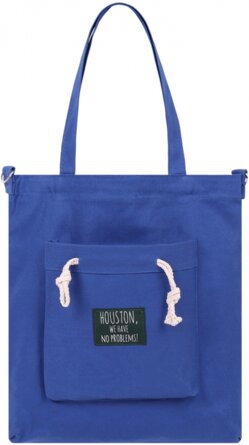 Сумка шоппер 36х33см Синий на молнии внеш внут карм СМ-0724