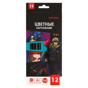 Карандаши 12цв АНИМЕ КЦ-3107