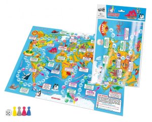 Игра наст Ходилка Кругосветное путешествие А2 07136