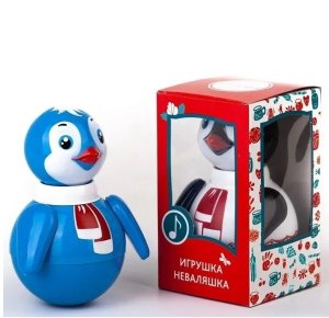 Неваляшка Пингвин 15 см в уп 6С-013