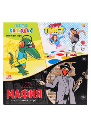 Игра Супер Твистер + Крокодил + Мафия ИР5474
