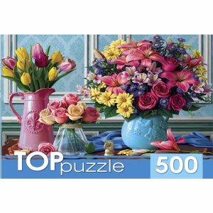 Паззл  500 Вазы с яркими цветами ХТП500-4234 