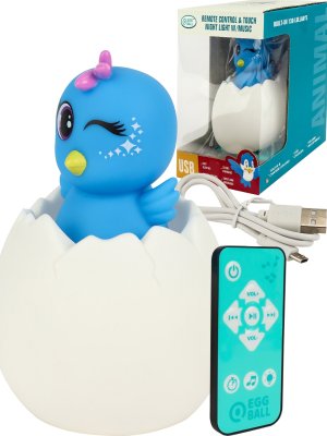 Светильник Птичка звук свет пульт пластик  USB в кор 12x12x17,5 cм ИК-8484