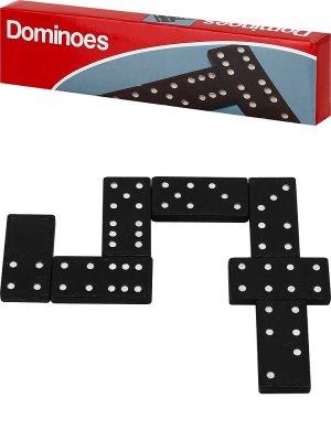 Домино пластиковое 21,5х5х2,3 см в картон коробке кость 4,2х2,1см ИН-0398