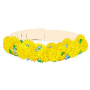 Ободок Веночек из одуванчиков МА-10476