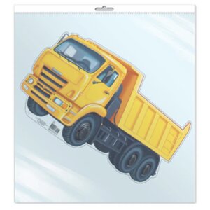 Плакат фигурный мини Машина грузовик ФМ1-10157