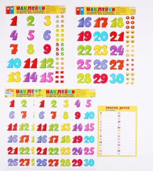 Накл на шкафчики Цифры 