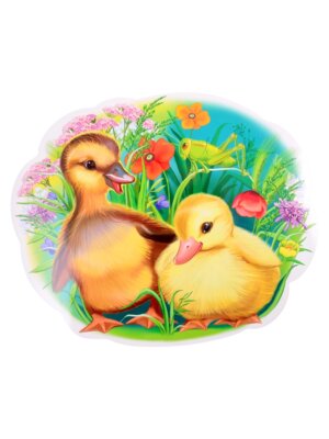 Плакат фигурный мини Гусенок летом ФМ1-13702