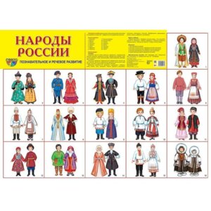 Плакат Народы России