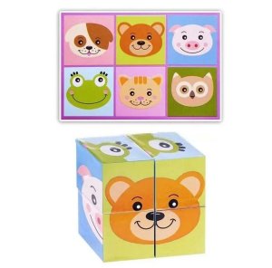 Кубики Забавные мордочки 4 шт