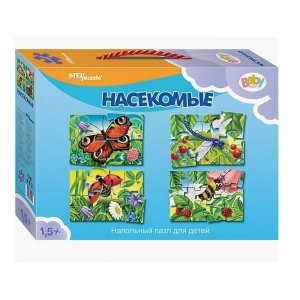 Паззл напольный Насекомые Средние 70106