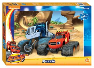 Паззл  260 Степ Вспыш и чудо машинки Никелодеон 95076
