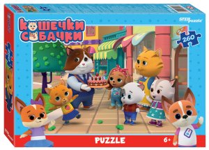 Паззл  260 Степ Кошечки и собачки 95116