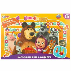 Умка Игра настол Ходилка Маша и Медведь 