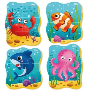 Мягкий пазл Морские жители