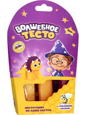 Тесто для лепки Волшебное тесто Динозавр желтый 150 гр