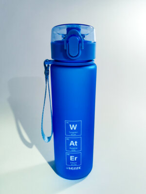 Бутылка для воды 560мл Water 22,9x6,5x6,5см Синяя пласт 8090942