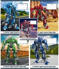 Тетрадь  12л Клетка Трансформеры 12-1867