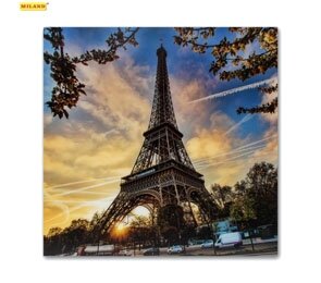 Картина на стекле Эйфелева башня (30х30) УД-4027