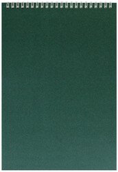 Блокнот  60л А4 Темно-зеленый Спираль Б60-4327