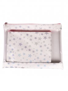 Папка для тетр А4+А5 Белая на молнии ПТ-5900