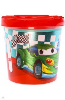 Стакан-непроливайка одинарный Машинки в лондоне непрозр печать хол фольгой С-5294