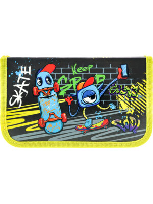 Пенал 1 секц большой 190х115см Монстры и Скейтбординг ламин ПН-7686