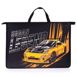 Папка для тетр А3 Авторалли с ручками пластик ПТР-8960